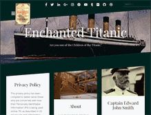 Tablet Screenshot of enchantedtitanic.com